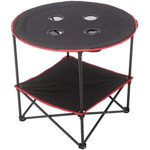 Foldable Camping Table with Cupholders