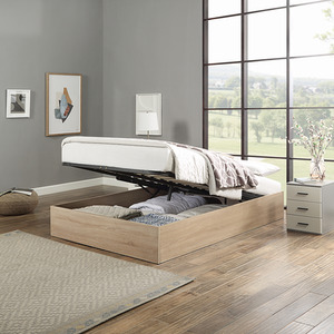 Double Wooden Ottoman Bed Frame