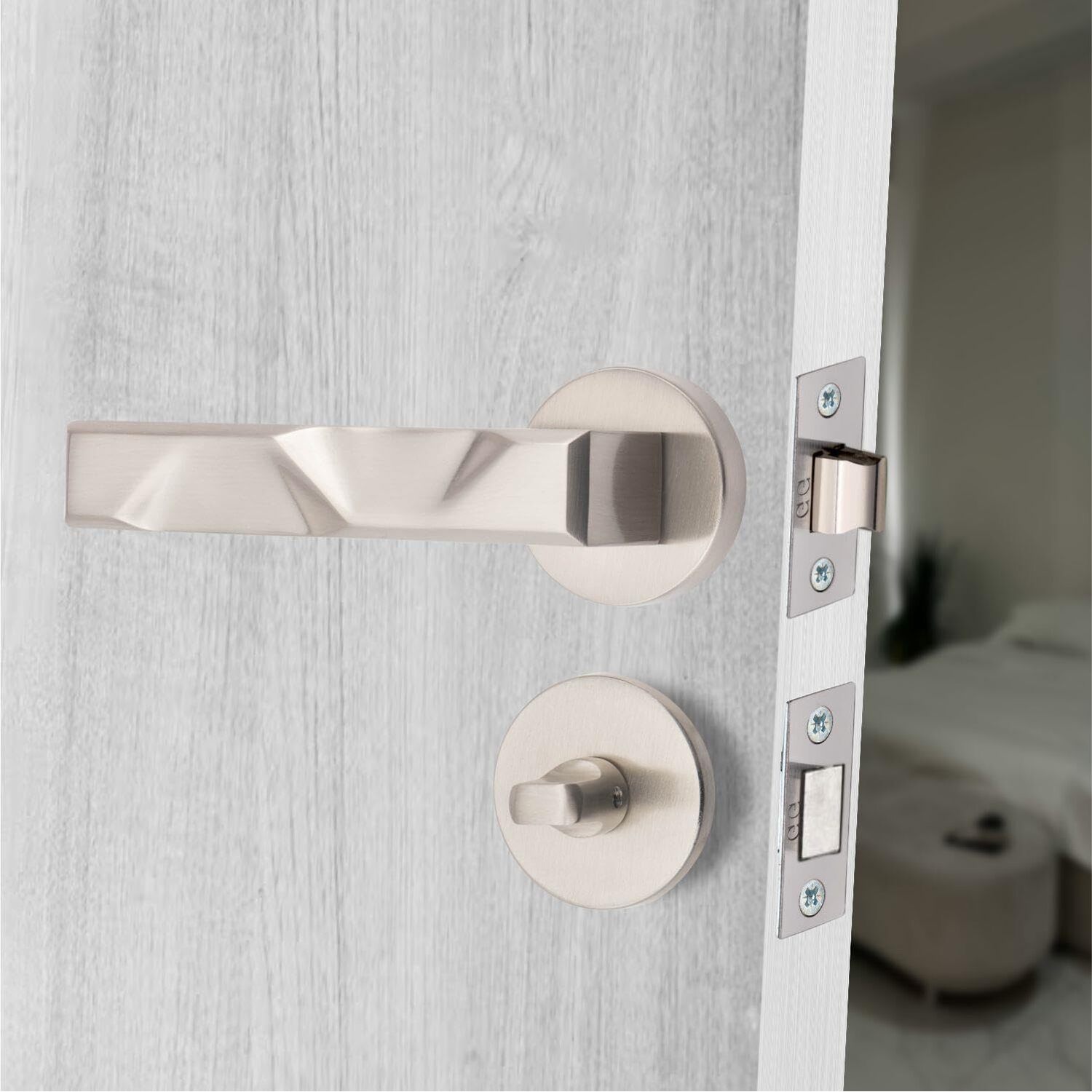 Nova Premium Bathroom Door Handle Complete Set