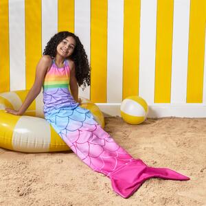 Towel Kids Mermaid Tail Beach Robe