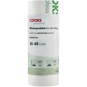 Cooks Professional Biodegradable Bin Bags 45-48L