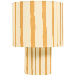 Yellow Stripe Table Lamp
