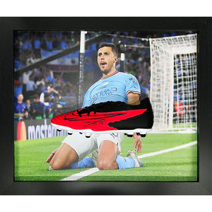 Rodri Signed and Framed Manchester City Boot