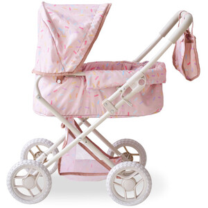 Kids Classic Baby Doll Stroller with Bassinet
