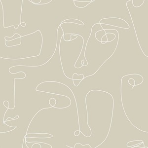 Pablo Wallpaper in Stone
