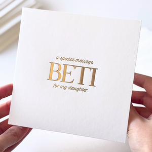 Luxury Special Message Card  Beti Daughter