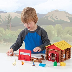 Brown LINCOLN LOGS Fun on the Farm Build and Playset  shot 10603371