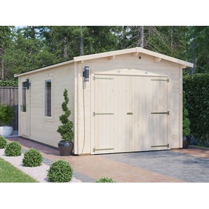 Dunster House Wooden Log Cabin Double Storage Roof Felt
