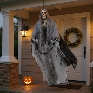 Hanging Skeleton Ghost with Motion Sensor