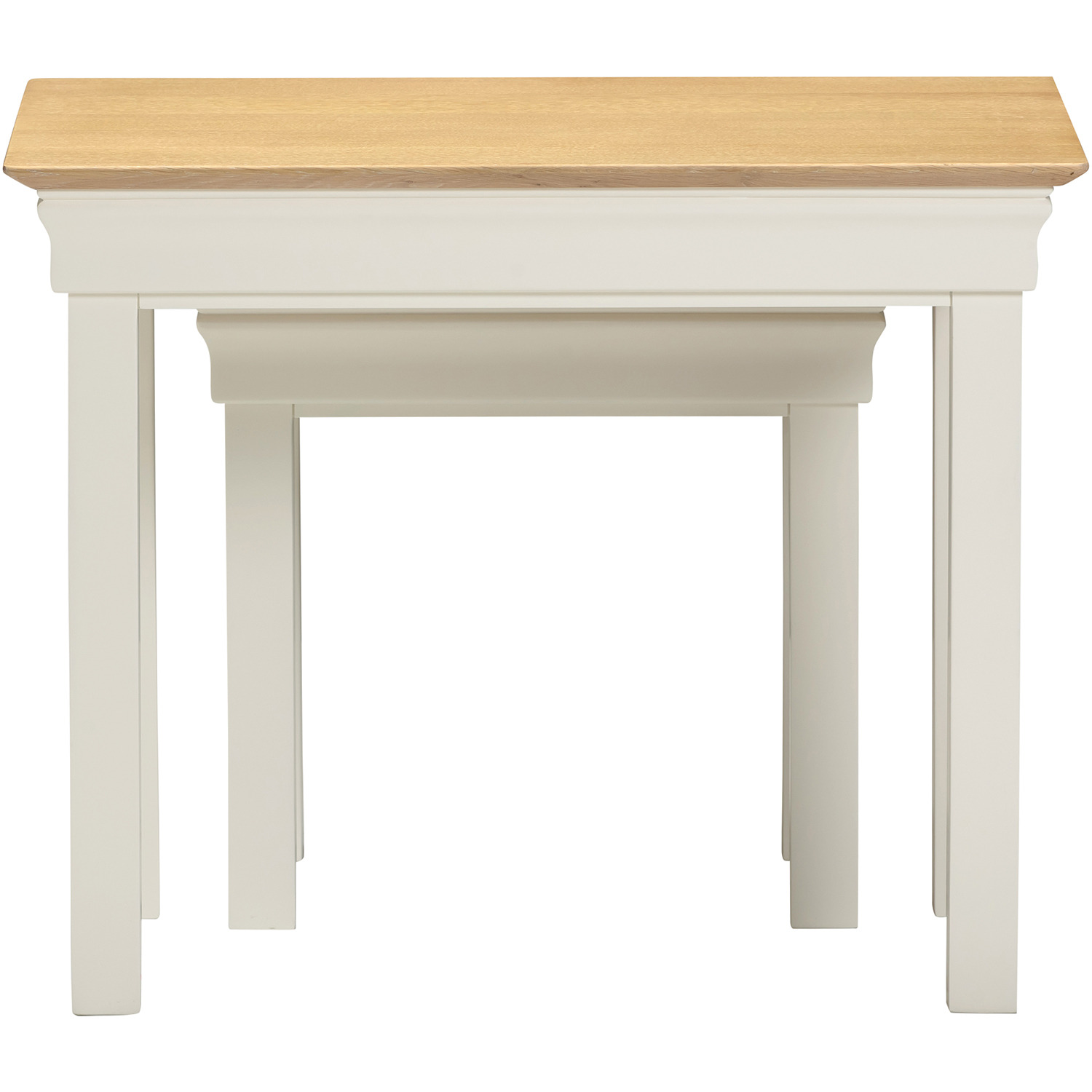 Bordeaux Nest Of 2 Tables Fully Assembled - Ivory