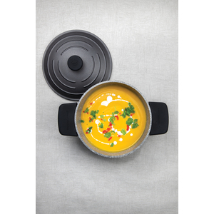 MasterClass 4pc Cookware Set with 5L Casserole Dish  3 Pan Sleeves