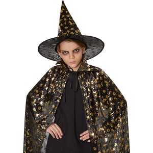 Kids' Unisex Spiderweb Hat And Cape Set