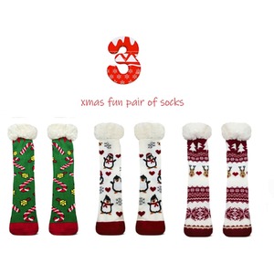 Pack of 3 Thermal Fleece Lined Xmas Socks