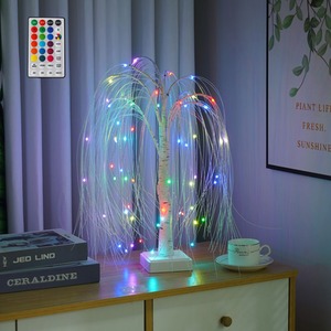 60 LED Christmas Willow Tree Lamp Remote Included