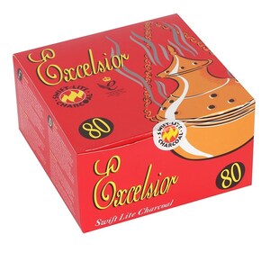 Excelsior Swift Lite Charcoal Discs 80 Pack For Incense