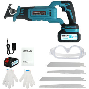 Cordless Reciprocating Saw Set for Wood Metal with Goggles