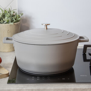 MasterClass Large 5 Litre Casserole Dish with Lid - Ombre Grey
