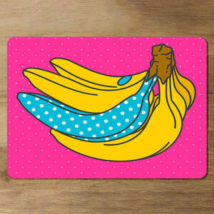 Pop art banana Designer Placemat Set