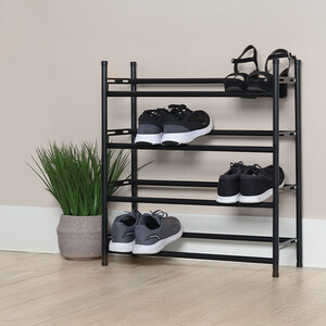 Tiered Adjustable Shoe Rack