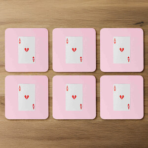 Ace Of Broken Hearts Coaster Set