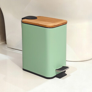 Bamboo Pedal Bin