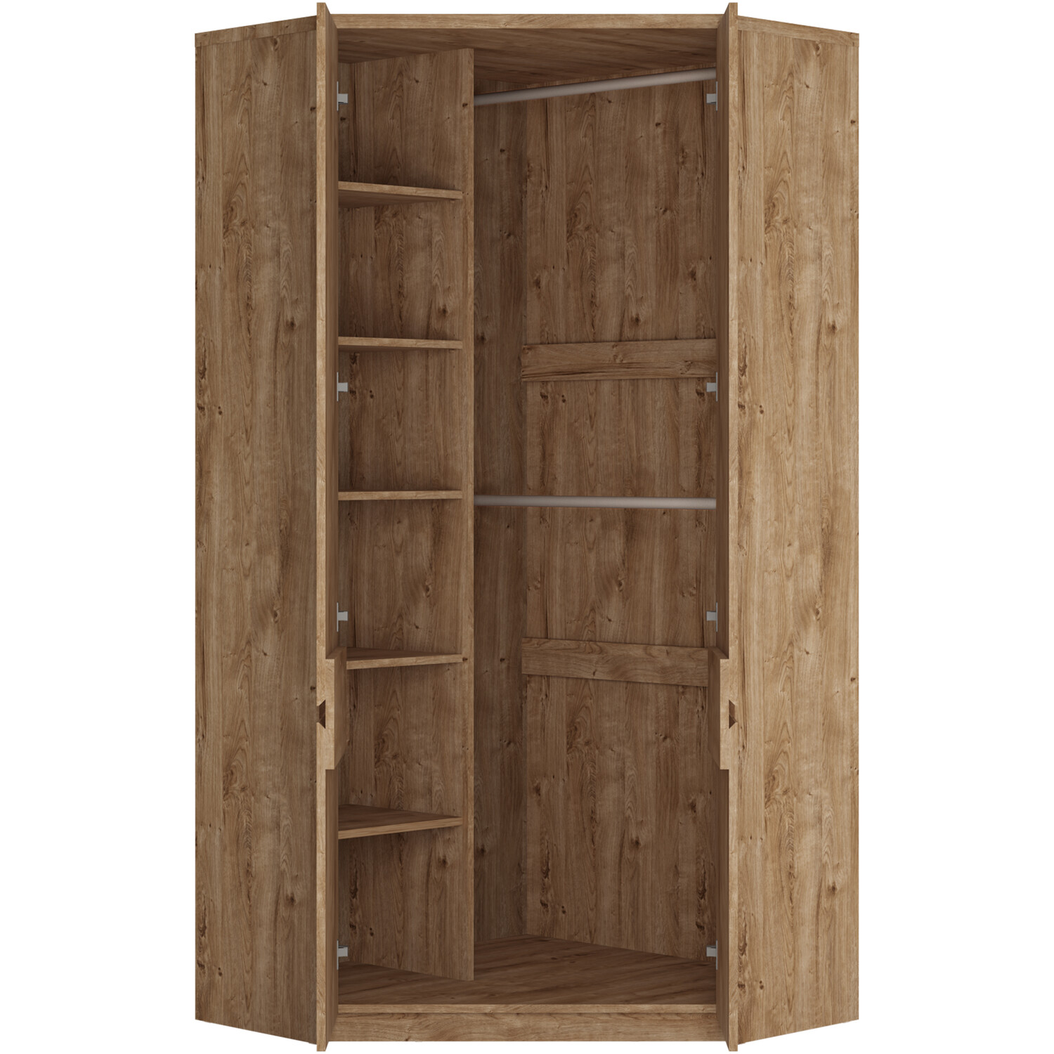 Fribo Corner Wardrobe - Oak