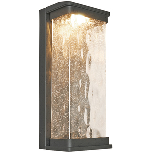 Boyd Large LED Outdoor Wall Light with Water Ripple Glass