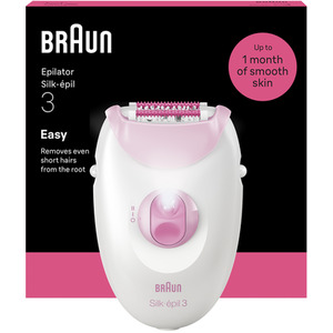 Braun Silkpil 3, Corded Epilator, 3-000, Pink