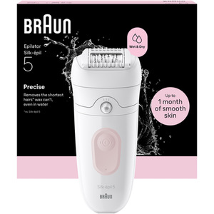 Braun Silkpil 5, Wet  Dry Epilator, 5-000, Flamingo Pink