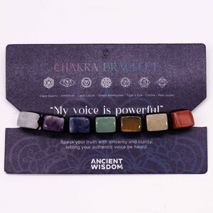 Chakra String Bracelet with Tumble Stones - Promote Balance  Confidence