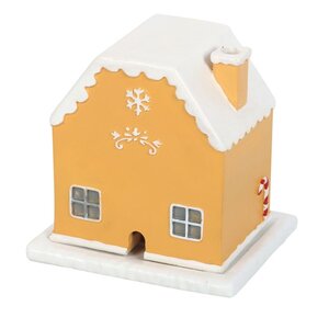 Candy Cane Gingerbread House Incense Cone Holder Festive Cozy Decor