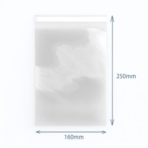 Premium 160x250mm Resealable Polypropylene Bags for Gift Product Packaging