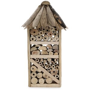 Handcrafted Driftwood Bee  Insect Highrise Habitat for Gardens