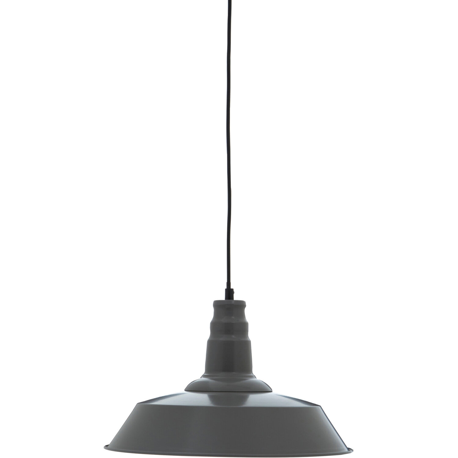 Brant Grey Metal Pendant Light - Grey