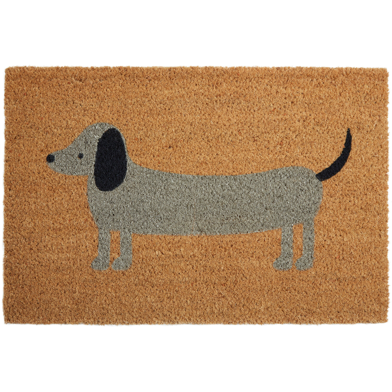 Filta Daschund Doormat - Brown