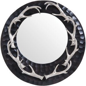 Glitzy Small Circular Wall Mirror
