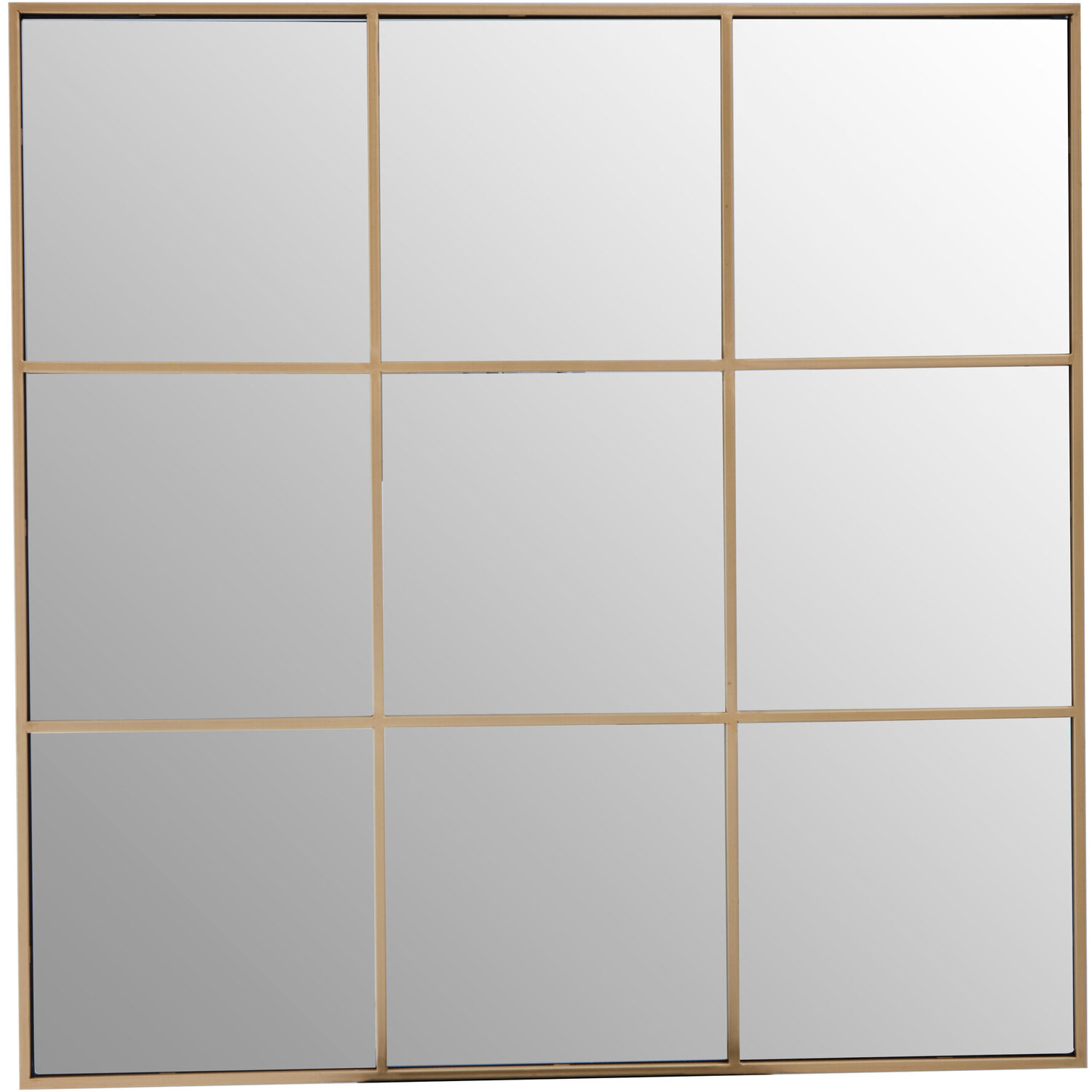 Deco Antique Gold Effect Wall Mirror - Gold