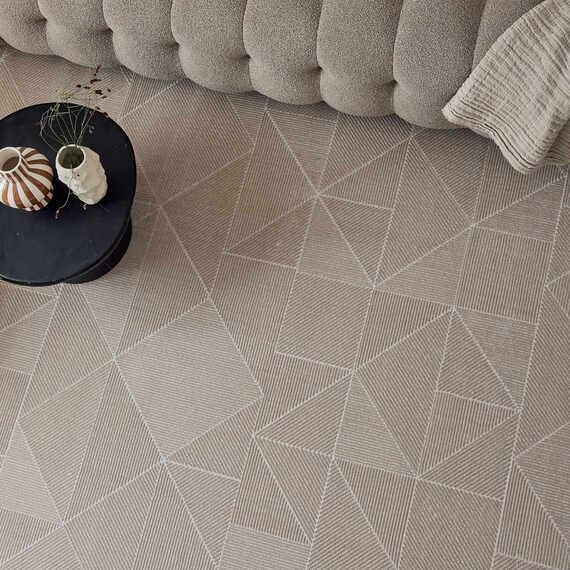 The Rugs Carmel Diamond Geometric Design Textured Runner