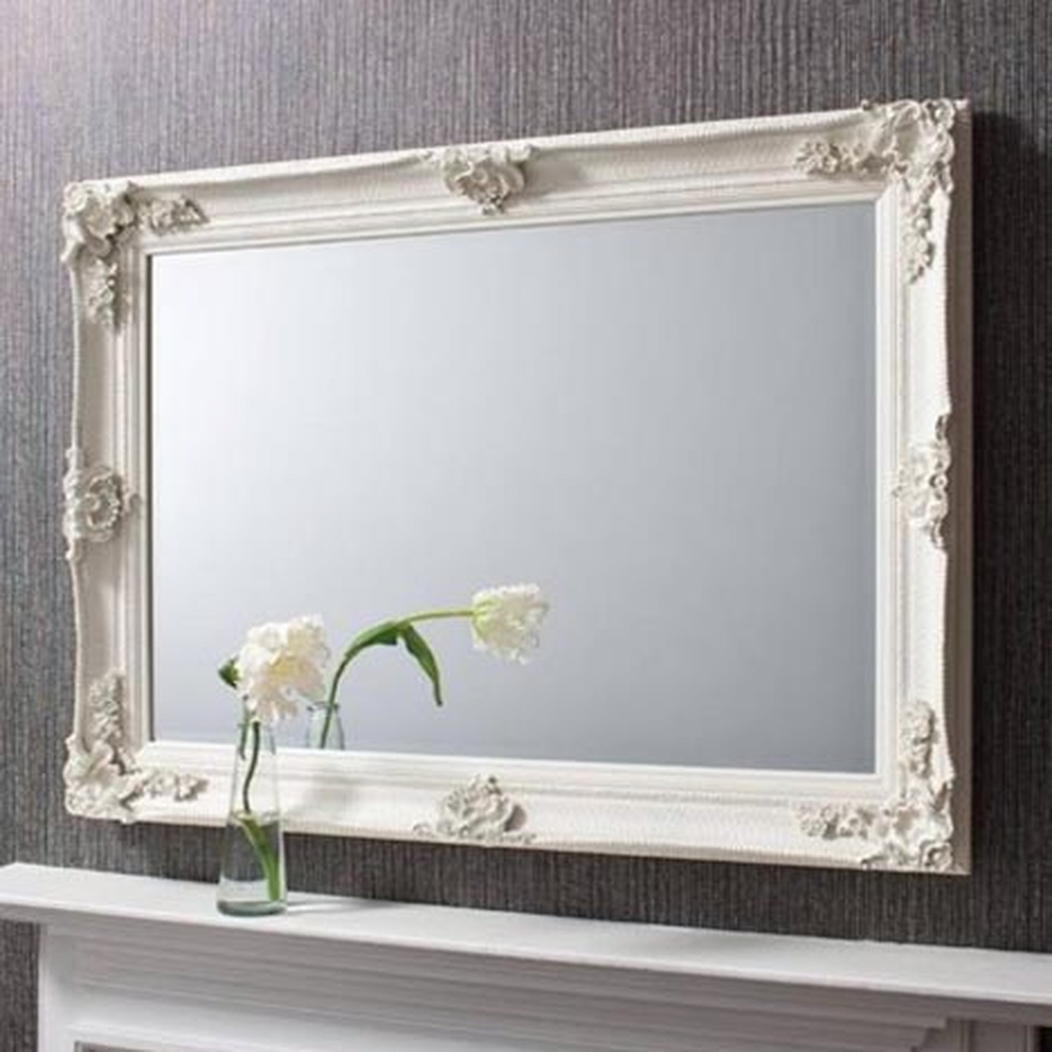 Image of Davenport Cream Ornate Flourish Large Wall&hellip;