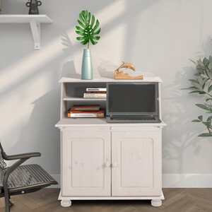 Mette Secretary in white lacquer