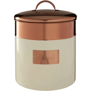 Prescott Cream And Copper Bread Bin
