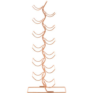 Wren 12 Tier Wine Rack With Copper Finish