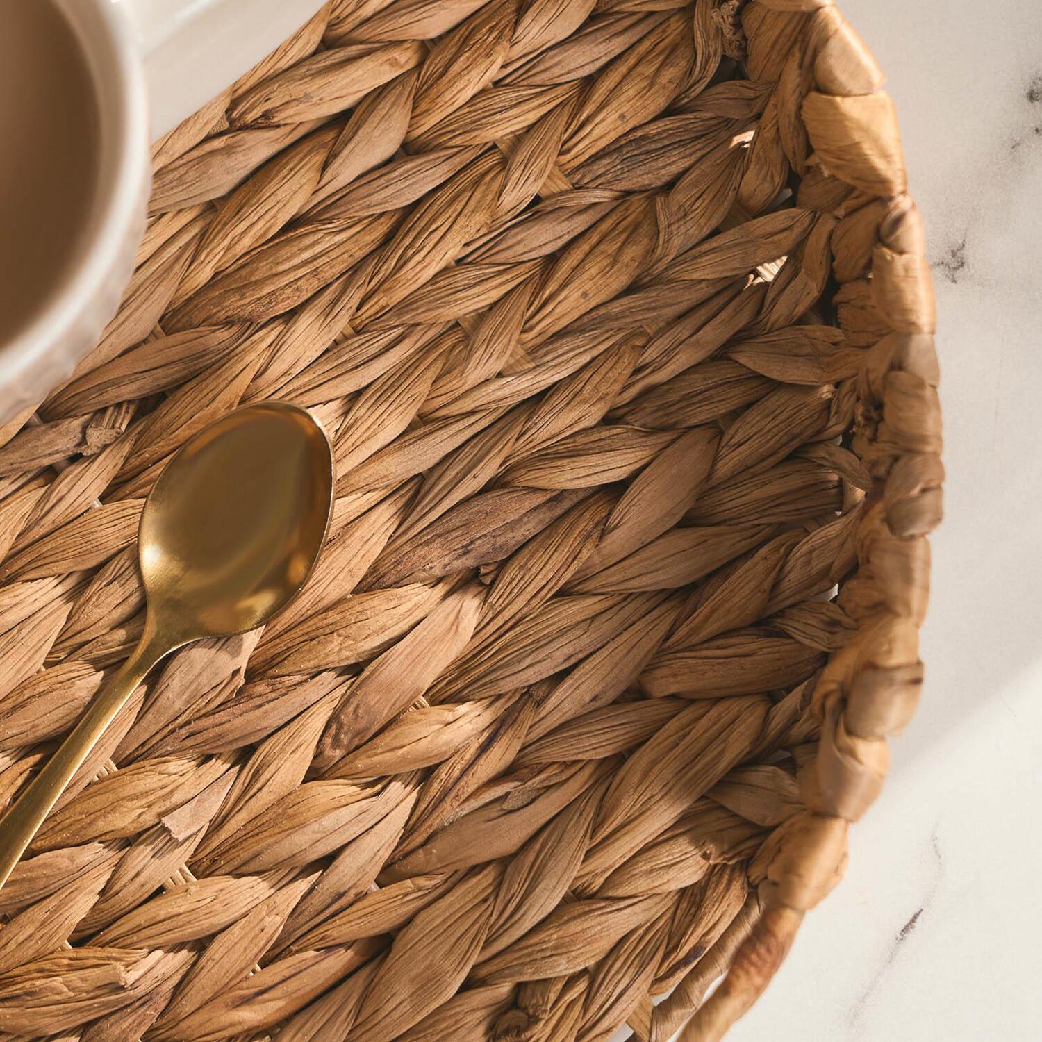 Ohs Seagrass Round Tray - Natural