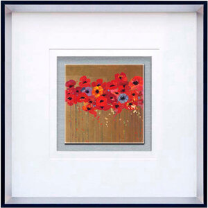 Poppies 2 Square Framed Wall Art