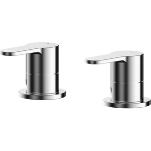 Balterley Pride Contemporary Bathroom Round Deck Mounted 0.75 Inch Side Valves