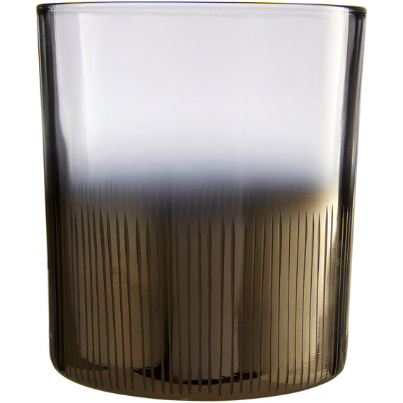 Complements Silver Glass Tealight Holder