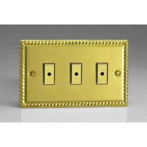 Varilight 3-Gang 1-Way Remote/Tactile Touch Control Master LED Dimmer 3 x 0-100W (Max 10 LEDs) Georg