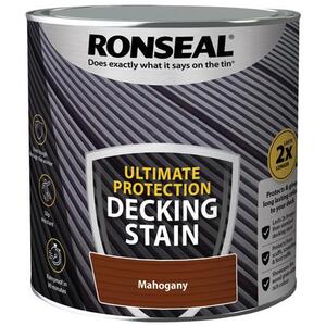 Ronseal Ultimate Protection Decking Stain Rich Mahogany 2.5L - 39117
