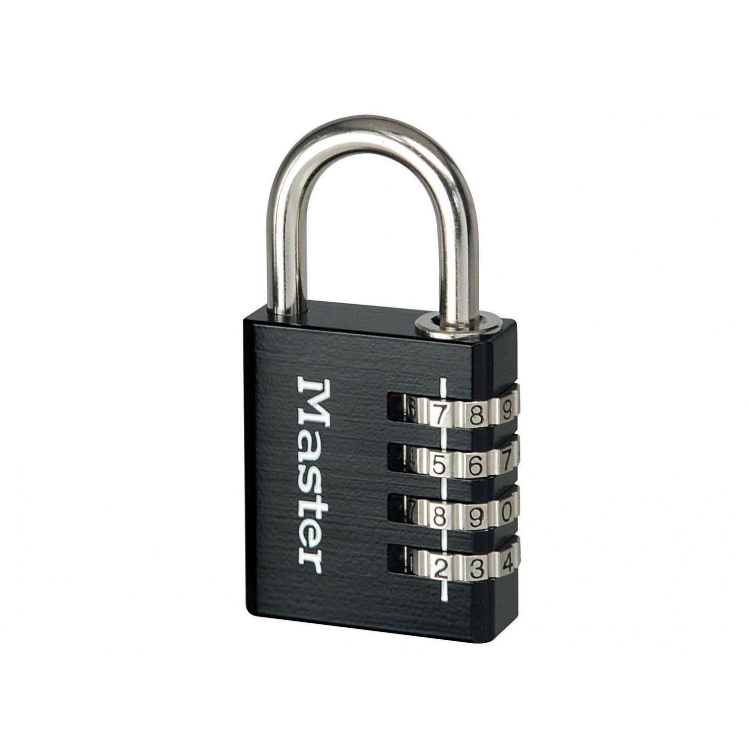 Master Lock Black Finish Combination Padlock - Multi Colour