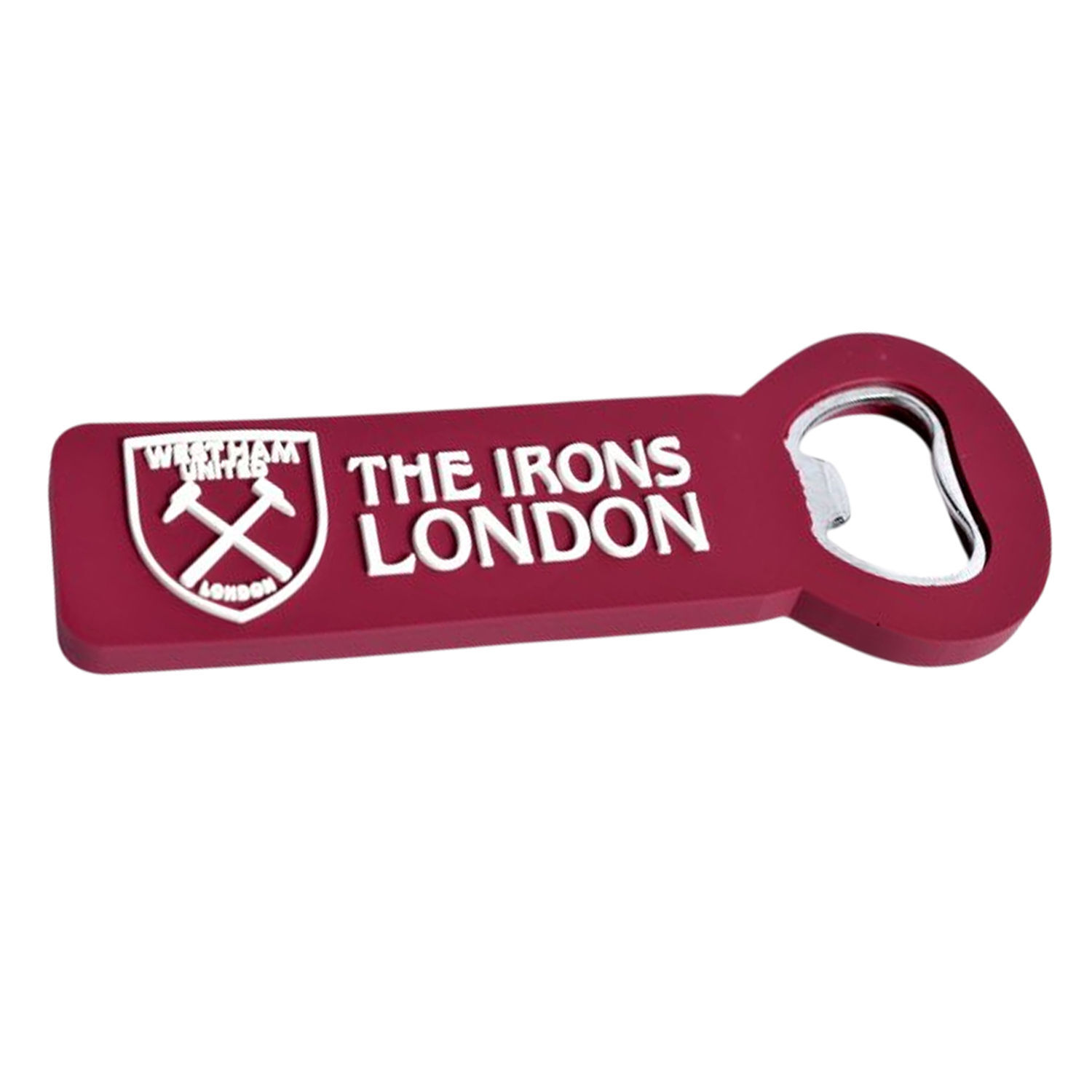 West Ham United Fc The Irons London Crest Bottle Opener Fridge Magnet - Maroon